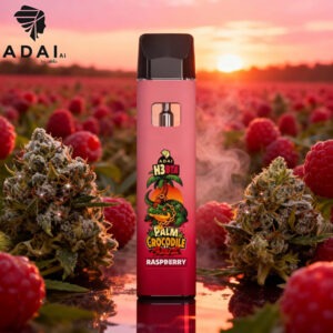 PALM Crocodile Vape - H3BTA - "Raspberry" - 1ml CRD