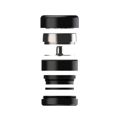 Flower Mill - Next-Gen Premium 2.5" Edelstahl Serie - Schwarz – Bild 2